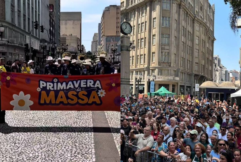 Primavera da Massa leva alegria e diversão até a Praça Osório