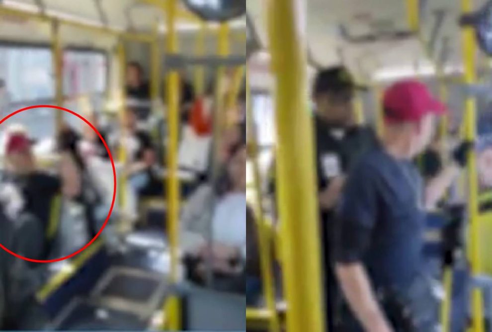 'Machão' é flagrado xingando mulheres dentro de ônibus: vídeo