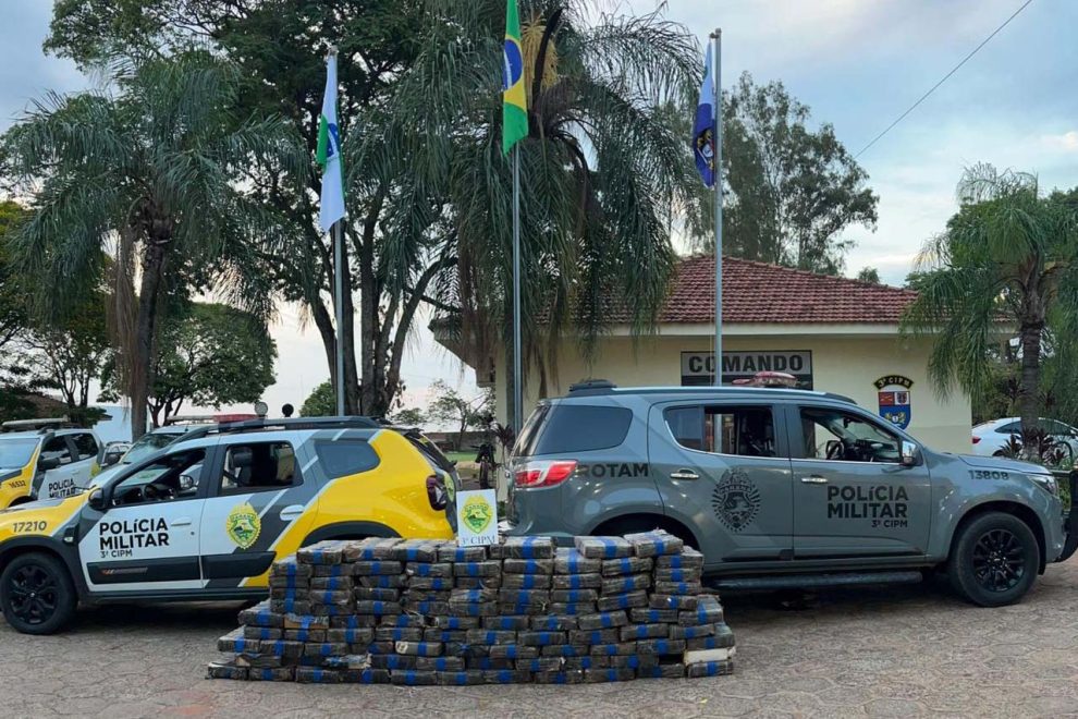 PM apreende quase cinco toneladas de maconha no Noroeste do Paraná em dois meses