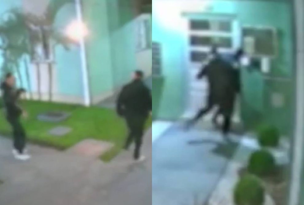 Vídeo mostra morador sendo agredido por policial de folga