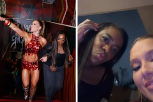 Virginia surge em ensaio da Grande Rio com mãe de Vini Jr.