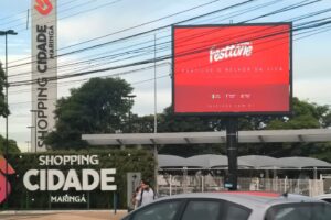 Campanha da Festtone ganha visibilidade em Maringá com exibição nos painéis de LED da Triunfo OOH