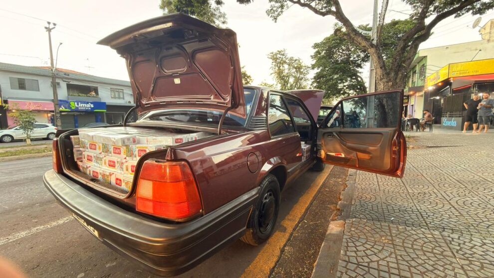 Jovem é liberado após ser flagrado com cigarros contrabandeados em Maringá