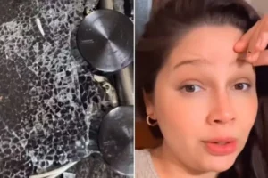 Mãe faz alerta após fogão de vidro explodir: 'Em pedacinhos'