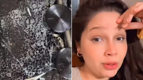 Mãe faz alerta após fogão de vidro explodir: 'Em pedacinhos'