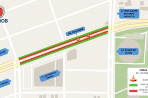 Avenida Colombo vai estar parcialmente interditada nesta segunda-feira (23)