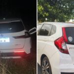 Carros roubados na Avenida Tiradentes, em Maringá, são recuperados abandonados em Mandaguaçu
