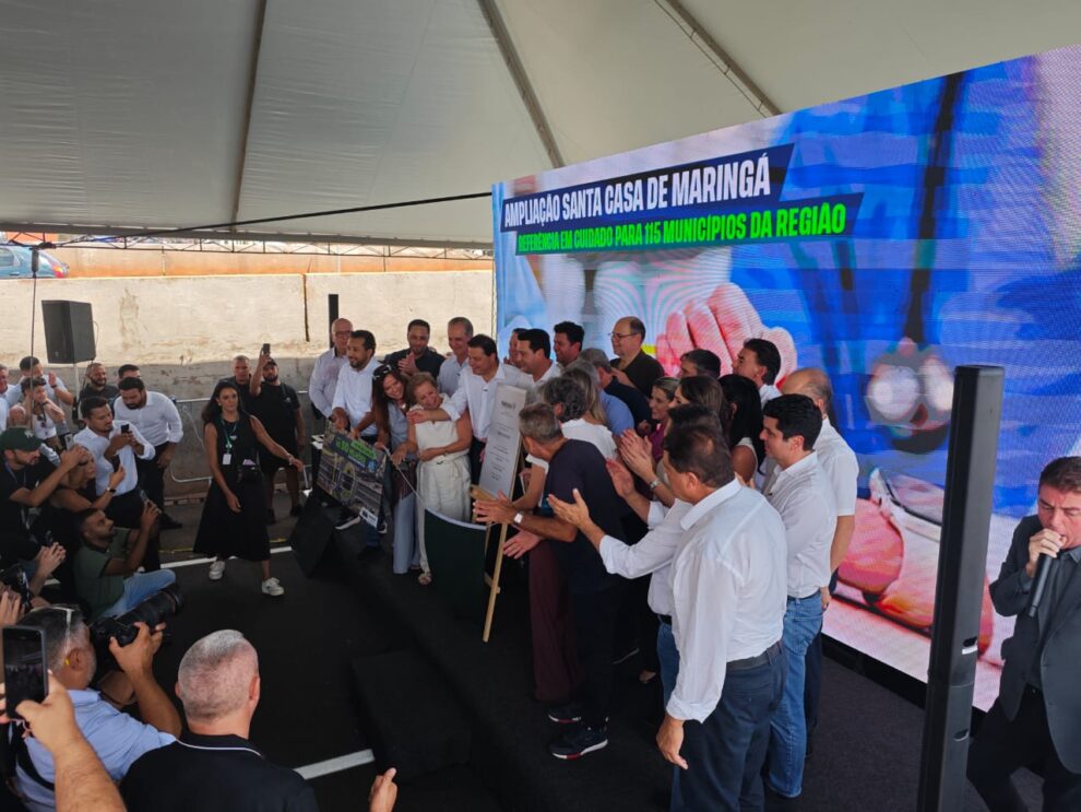 Estado entrega Trevo do Catuaí e anuncia quase R$ 30 milhões para ampliação da Santa Casa de Maringá