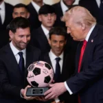 Foto de Messi com Trump em festejo na Casa Branca divide torcedores argentinos