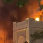 Incêndio deflagra em hotel de luxo em Dubai durante ataque de mísseis