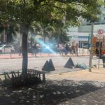 Incêndio em fiação subterrânea deixa imóveis do Novo Centro sem energia, em Maringá