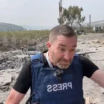 Jornalista escapa de míssil durante reportagem no sul do Líbano