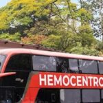 Ônibus do Hemocentro coleta doações de sangue nesta quinta (26) em frente à Acim