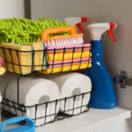 Pela sua segurança, nunca guarde produtos de limpeza debaixo da pia