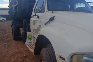 Polícia apreende caminhão furtado dentro de pátio de empresa de sucatas em Mandaguaçu