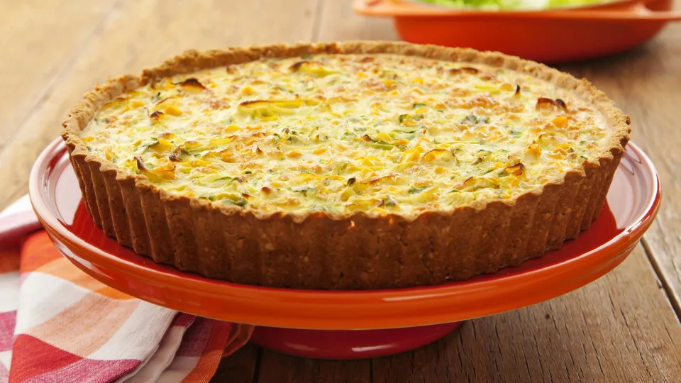 Receita: Quiche leve de Cream Cracker e legumes