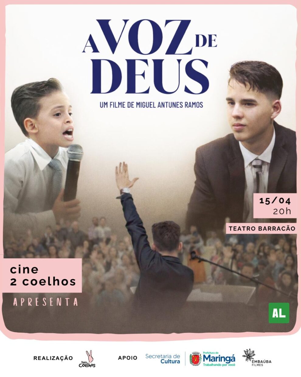 Cine 2 Coelhos exibe “A Voz de Deus”, documentário filmado ao longo de cinco anos
