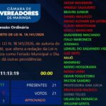 Em sessão polêmica, Câmara de Maringá aprova mudança na data do feriado de aniversário da cidade