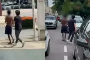 Estudantes de direito atacam homem em situação de rua com arma de choque