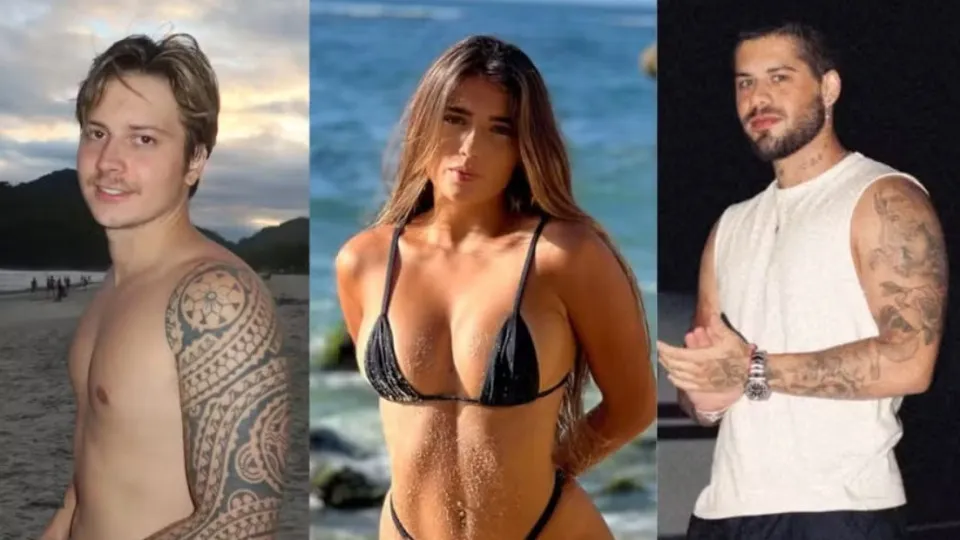 Ex-namorado de modelo vista com Zé Felipe descobriu affair em live; vídeo