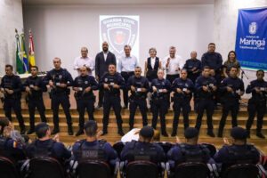 Guarda Municipal de Maringá entrega porte de arma para 38 novos agentes