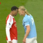 Haaland e Gabriel se estranham, e lance gera polêmica na Premier League