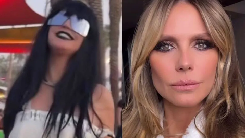 Heidi Klum se disfarça para ver Coachella sem ser incomodada