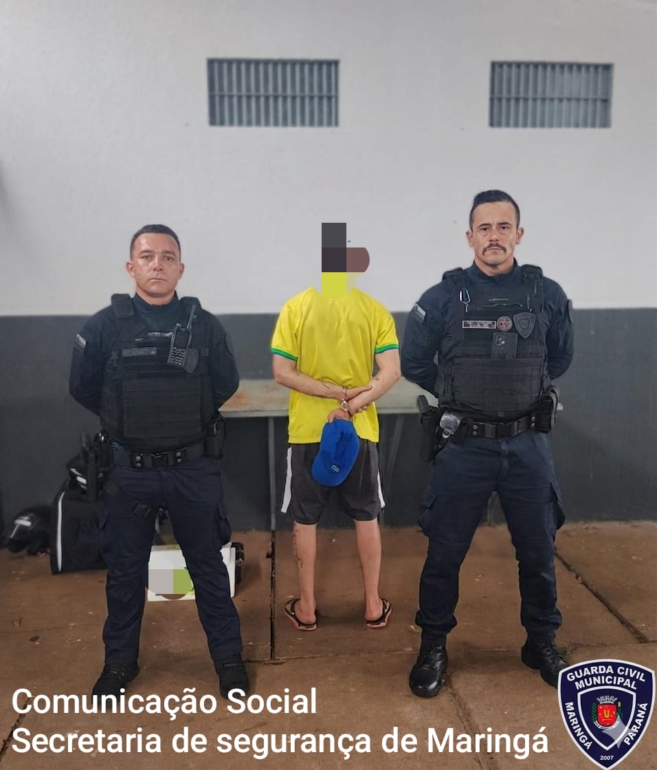 Homem com mandado de prisão por estupro é detido após tentar furtar moto no centro de Maringá