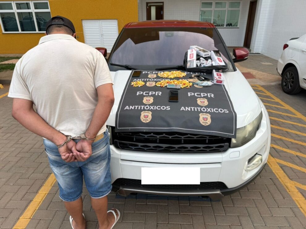 Homem é preso suspeito de utilizar Land Rover para realizar entregas de drogas, em Maringá