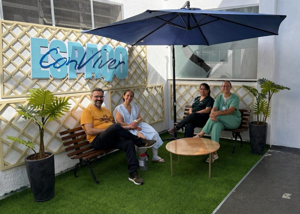 Hospital Bom Samaritano inaugura Espaço conVIVER, ambiente verde que contribui para a recuperação de pacientes