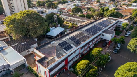 Itaipu entrega sistema de energia solar a hospital de Mandaguari
