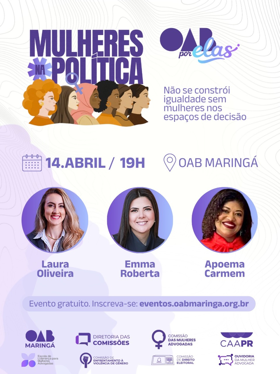 OAB Maringá promove debate sobre a participação das mulheres na política e os desafios da representatividade