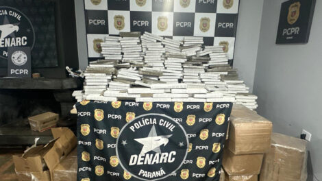 PCPR apreende 1,4 tonelada de maconha escondida em caminhão