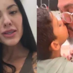 Rayane se pronuncia após polêmica envolvendo selinho de Belo em seu filho