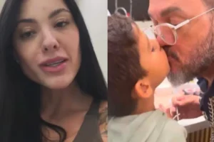 Rayane se pronuncia após polêmica envolvendo selinho de Belo em seu filho