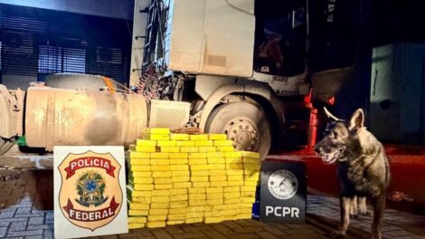 Ação policial apreende mais de 100 quilos de cocaína em Paiçandu; motorista foi preso em flagrante