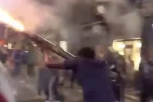Fogo, destruição e muito mais. Cenário de terror na comemoração do PSG