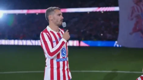 Griezmann se despede do Atlético e emociona Simeone em adeus; veja