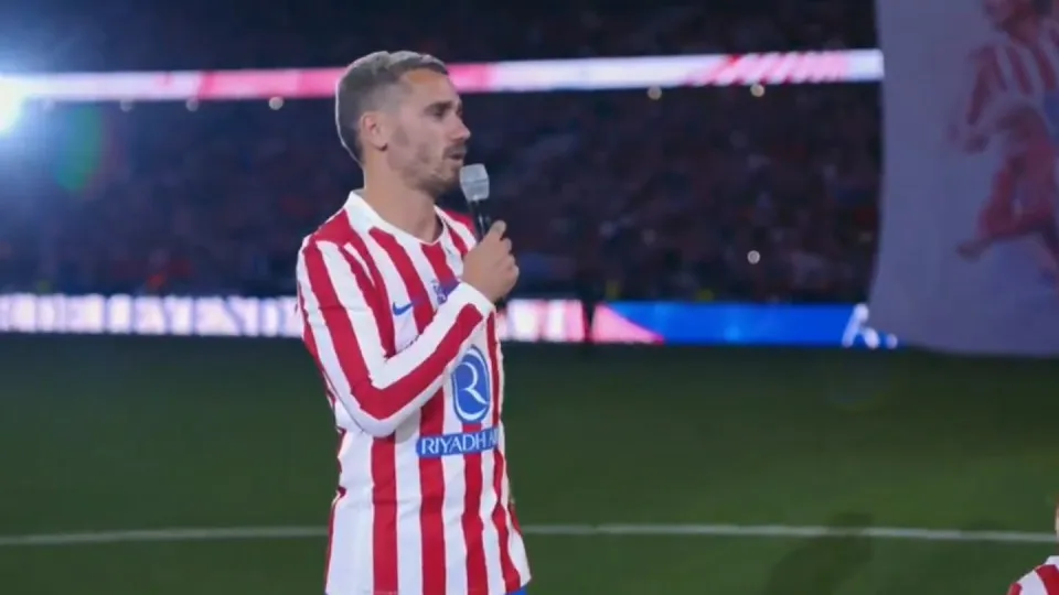 Griezmann se despede do Atlético e emociona Simeone em adeus; veja