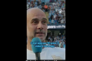 Guardiola com voz trêmula na despedida do City: "Por que me amam tanto?"