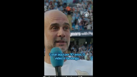Guardiola com voz trêmula na despedida do City: "Por que me amam tanto?"
