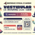 Inscrições para o Vestibular de Inverno 2026 da UEM entram na reta final