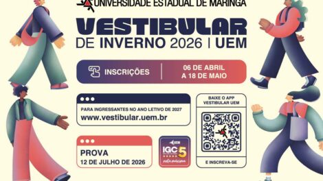 Inscrições para o Vestibular de Inverno 2026 da UEM entram na reta final