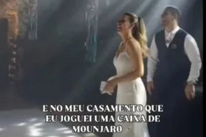 Noiva joga “Mounjaro” no lugar do buquê e viraliza; veja
