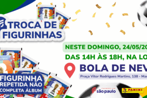 Panini Day reúne colecionadores e famílias para tarde de trocas de figurinhas em Maringá
