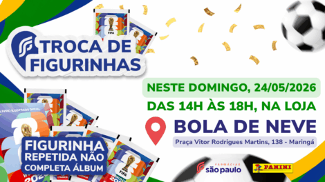 Panini Day reúne colecionadores e famílias para tarde de trocas de figurinhas em Maringá