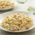 Receita de macarrão ninho com salmão al Limone