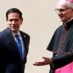 Secretário de Estado dos EUA chega ao Vaticano para encontrar o papa Leão 14