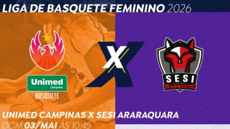 TV Brasil transmite Unimed Campinas e Sesi Araraquara neste domingo