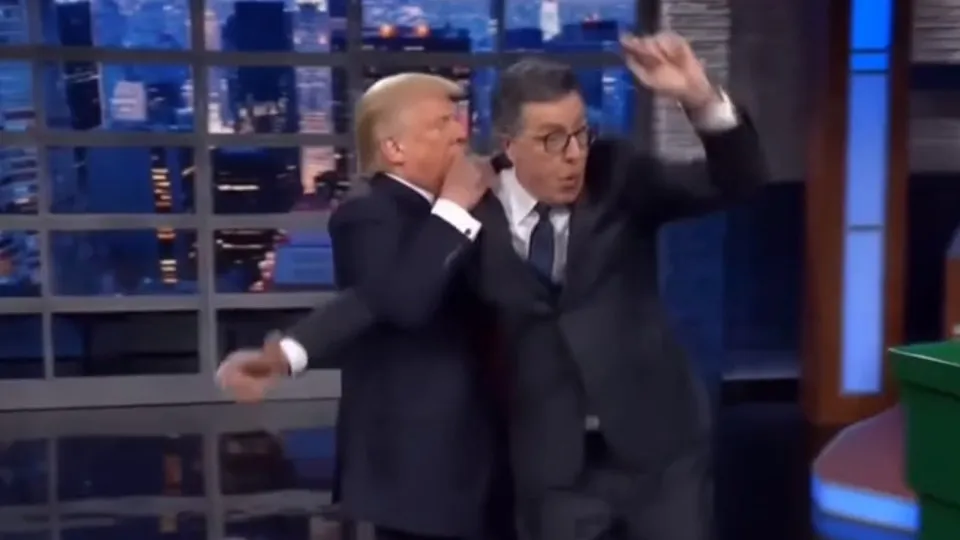 Trump publica vídeo de IA em que atira apresentador em lata de lixo